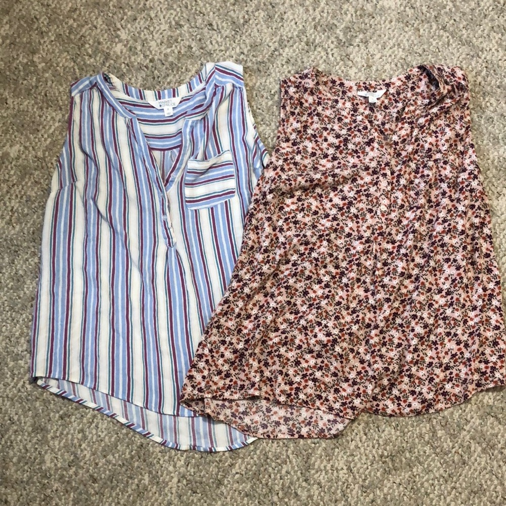 Lot of 2 Women’s Market and Spruce Sleeveless Tops size 1X